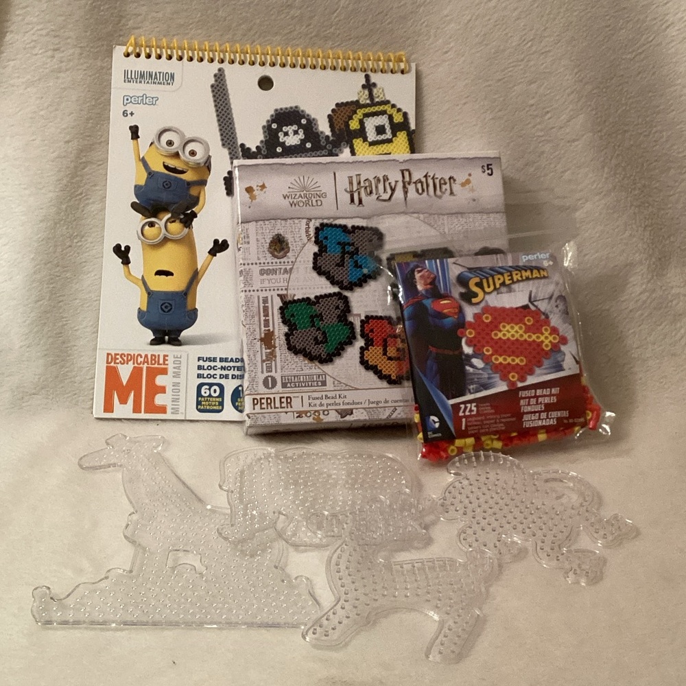 Perler Fused Bead Crafts Despicable Me Harry Potter Superman & Animal Pegboards